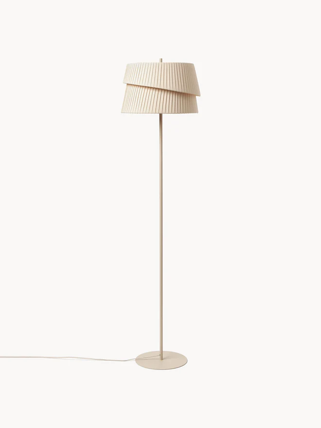 Oak Wood Floor Lamp, 150cm